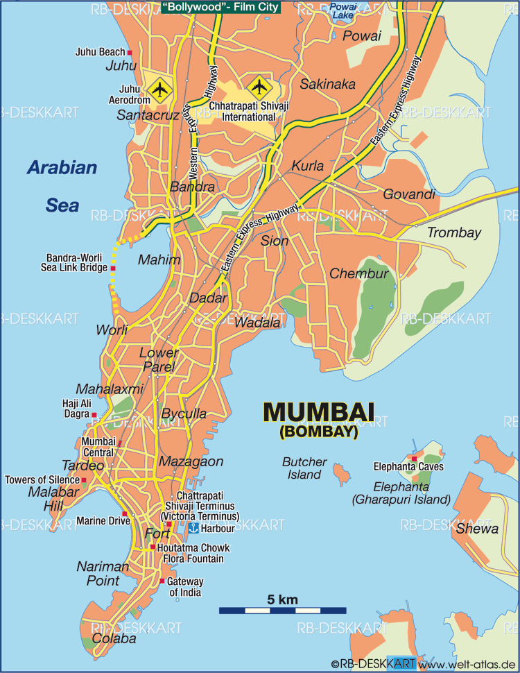 Maps Of Mumbai City - Fayre Jenilee